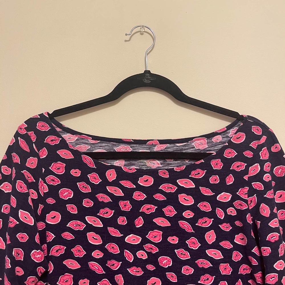 LILLY PULITZER Bocce Lips Kiss Somerset Dress - Size Large - Picture 5 of 8